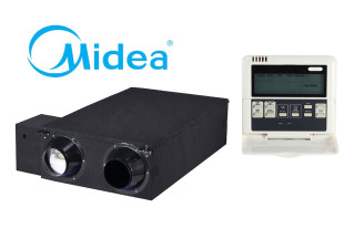 Midea HRV-D1000(B) (1000 m3/h, 230V, 1 fázis) KJR-27B/E távirányítóval